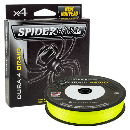 Bild von SpiderWire Dura 4 Hi-Vis Yellow 150m 0.10mm 9.10kg