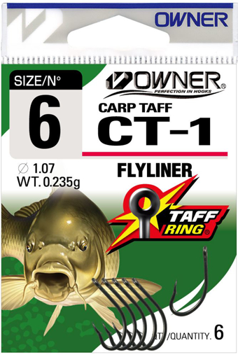 Image sur Owner CT-1 Carp Taff Flyliner, vel.4 (6ks)