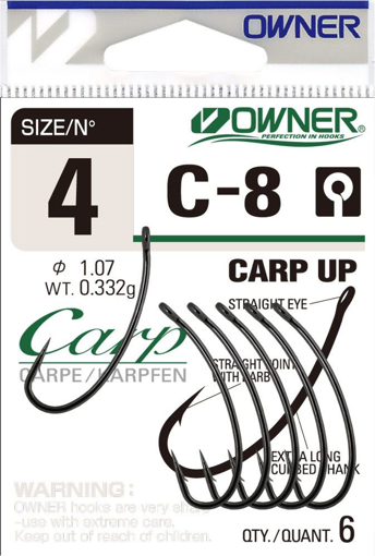 Obrazek Owner C-8 Carp Up, vel.2 (5ks)