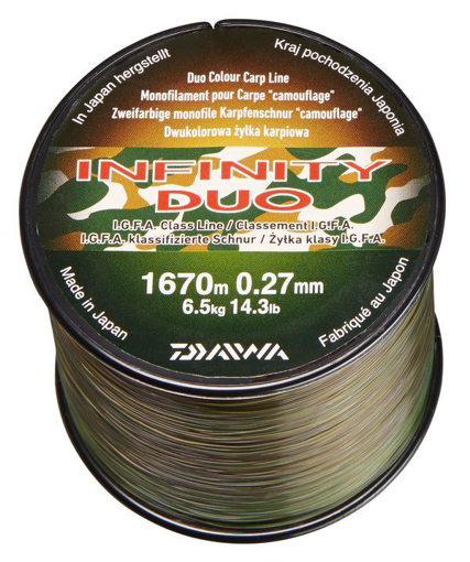 Obrázek z Daiwa Infinity Duo Camo, 0.33mm 8.6kg 1060m