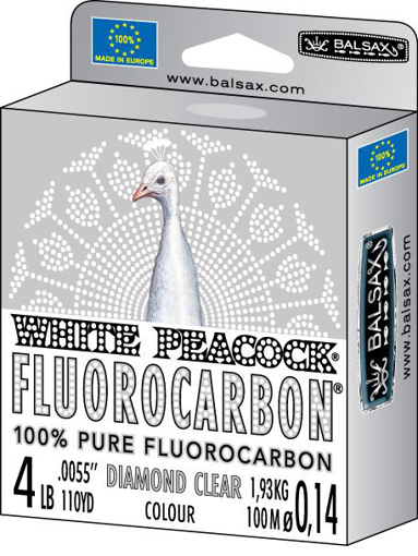 Bild von Balsax White Peacock Fluorocarbon 50m 0.38mm