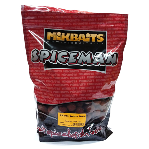 Obrazek Mikbaits Spiceman Boilie 1kg Spicy Plum 24mm