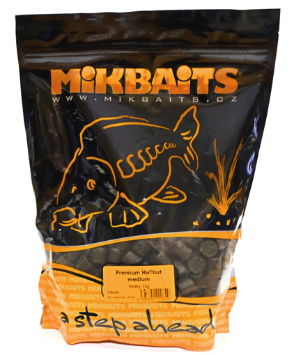 Obrázek z Mikbaits Premium Halibut pelety 14mm, 1kg