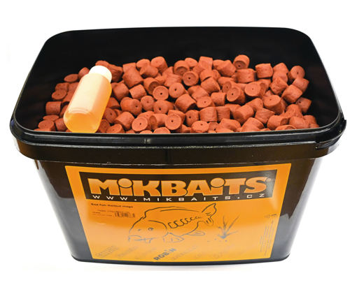 Obrázek z Mikbaits Red Fish Halibut Pelety 21mm, 10kg+100ml