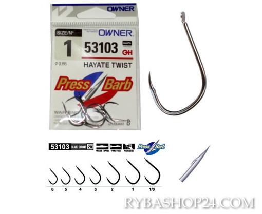 Obrazek Owner 53103 Hayate Twist, vel.3