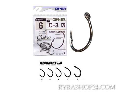 Obrazek Owner C-3 Carp Tsuyoshi, vel.2