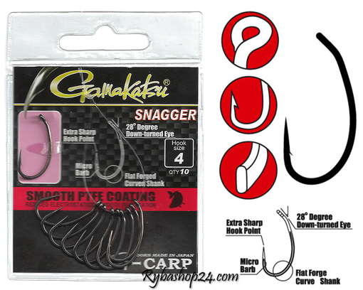 Bild von Gamakatsu G-Carp Snagger, vel.4