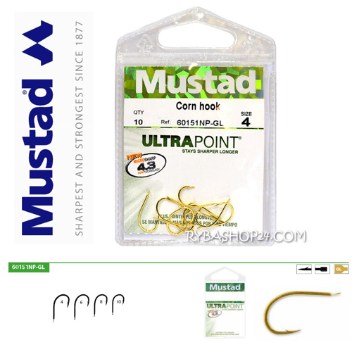 Bild von Mustad UltraPoint 60151NP-GL Corn, vel.4