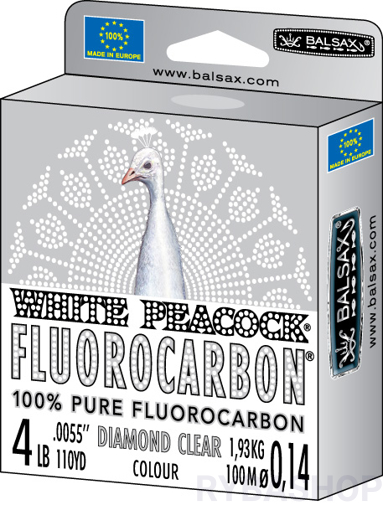 Picture of Balsax White Peacock Fluorocarbon 50m 0.45mm