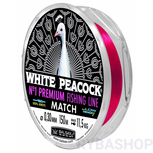 Picture of Balsax White Peacock Match 100m 0.22mm 7.00kg