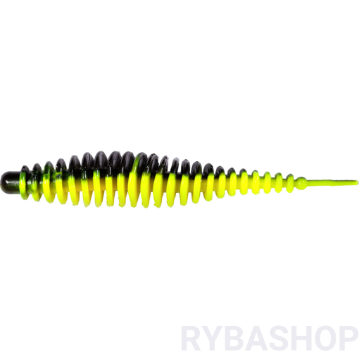 Obrázek z T-Worm I-Tail Česnek 6.5cm, neonová žlutá/černá