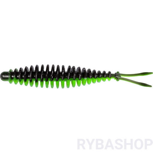 Obrazek T-Worm V-Tail Sýr 6.5cm, neonová zelená/černá