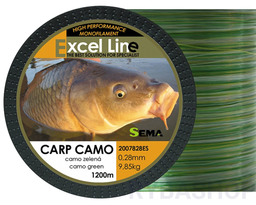 Picture of Sema Excel Line Carp Camo zelený 1200m, 0.33mm