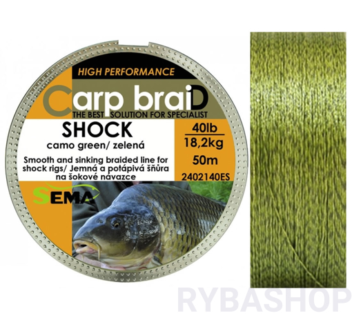 Picture of Sema Carp braiD Shock Camo 50m 40lbs/18.2kg