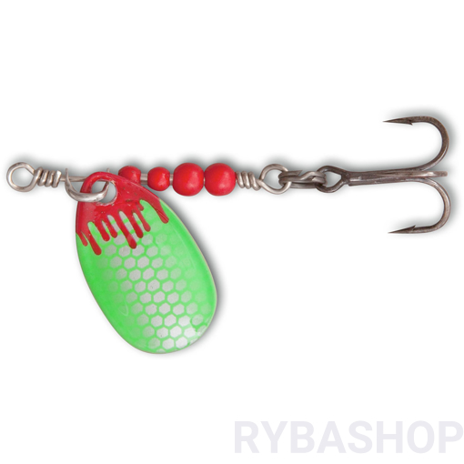 Bild von Třpytka Magic Trout Bloody UL Spinner,silver/green