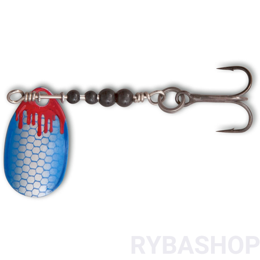 Obrázek z Třpytka Magic Trout Bloody UL Spinner, silver/blue