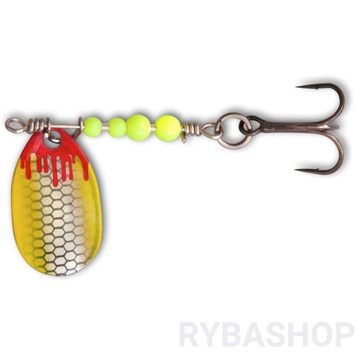 Picture of Třpytka Magic Trout Bloody UL Spinner,pearl/yellow