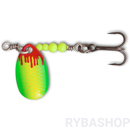 Obrázek z Třpytka Magic Trout Bloody UL Spinner,yellow/green