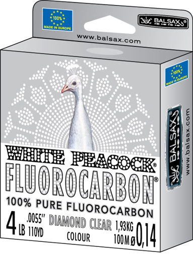 Picture of Balsax White Peacock Fluorocarbon 50m 0.42mm