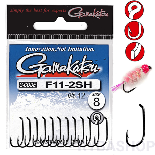 Gamakatsu F11-2SH Hook #8 12pcs