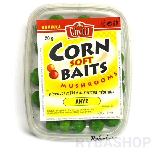 Bild von Corn Soft Baits mushrooms 20g Anýz 