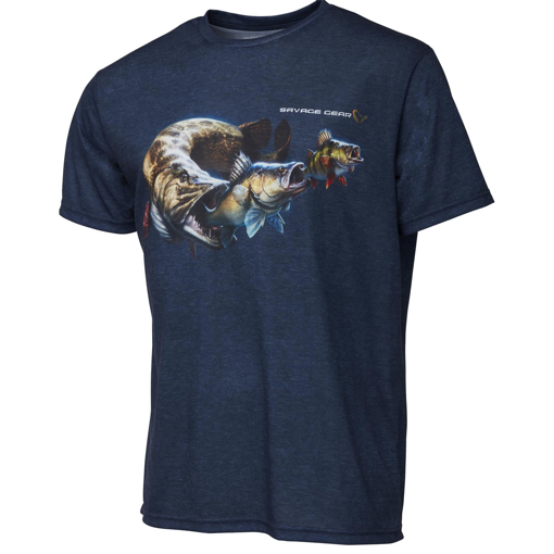 Image sur Tričko Savage Gear Cannibal Tee Blue #L