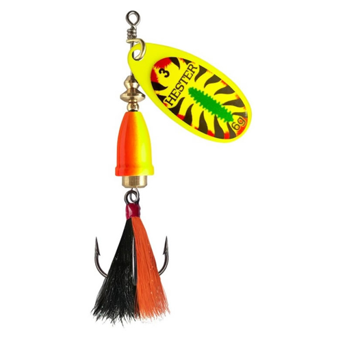 Bild von Hester Bell Fly Yellow Fire Tiger w/blk-org #4 8g