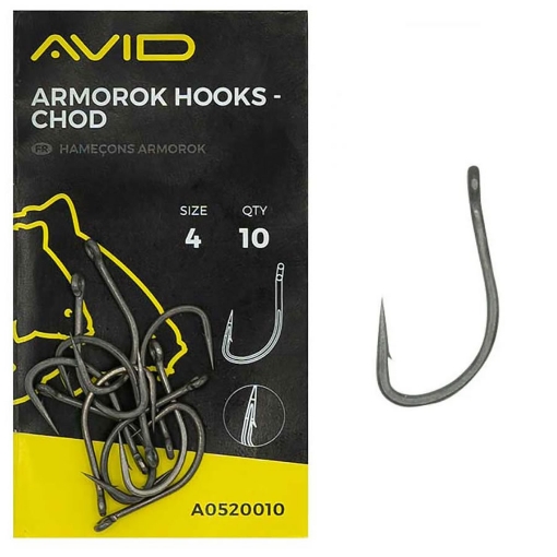 Avid Carp Armorok Chod Hooks #2 Barbed