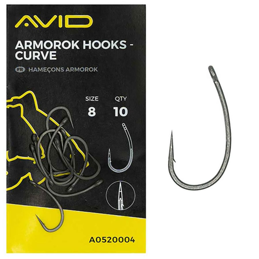 Avid Carp Armorok Curve Hooks #8 Barbed