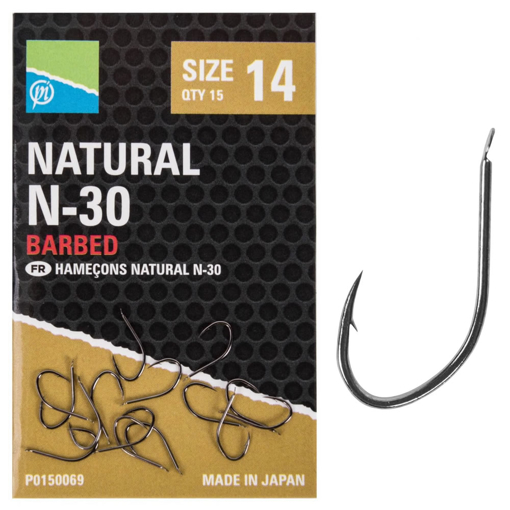 Obrázek z Preston Innovations Natural N-30 Hooks #12 15ks