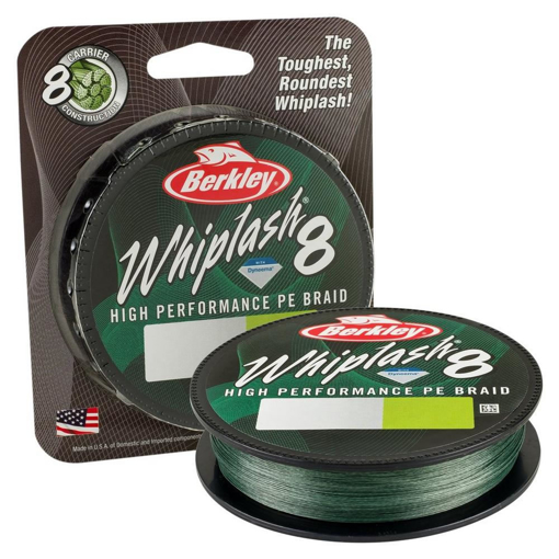 Obrazek Berkley Whiplash 8 Moss Green 150m 0.10mm 14.8kg