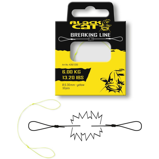 Black Cat Breaking Line yellow 0.30mm 6kg 10ks