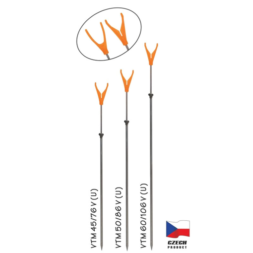 Image sur Vidlička teleskopická VTM 50/86cm "V" oranžová