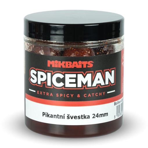 Image sur Spiceman boilie v dipu 250ml Pikantní švestka 24mm