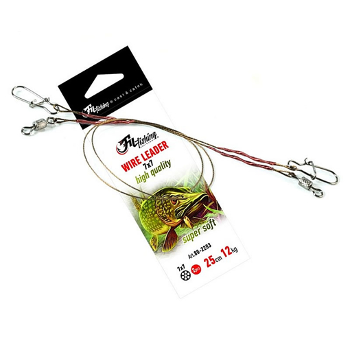 Picture of Lanko FilFishing Wire Leader Super Soft 25cm 12kg