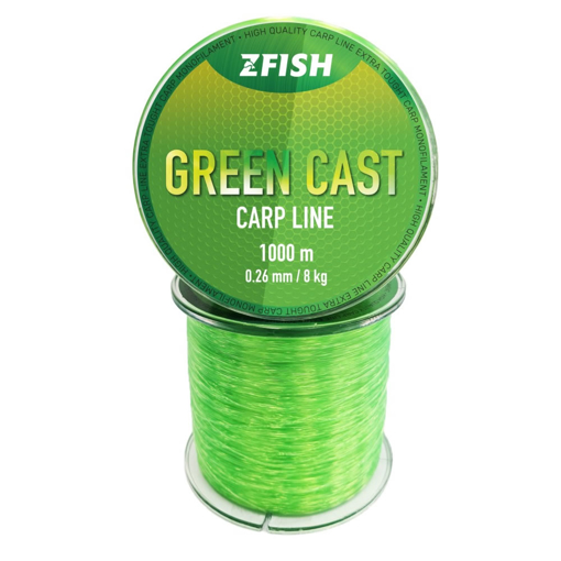 Zfish Green Cast Carp Line 1000m