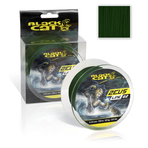 Image sur Black Cat Zeus Line G2 Green 250m 0.38mm 37kg