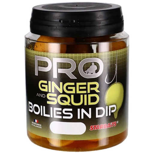 Starbaits Probiotic Boilies in Dip Ginger Squid 150g 20mm