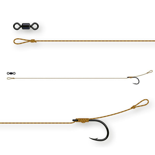 Obrázek z DAM Tactix Classic Rig #4 20cm 25lb 2ks