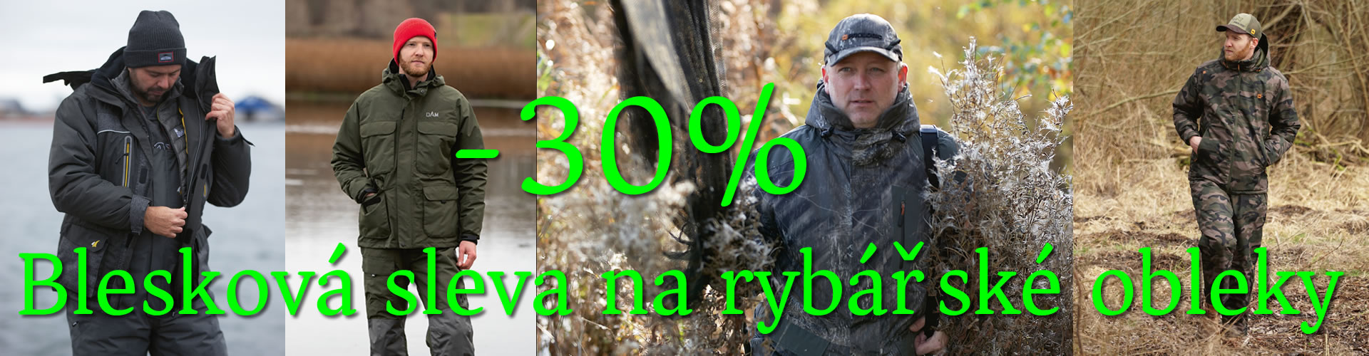 Sleva na rybářské obleky